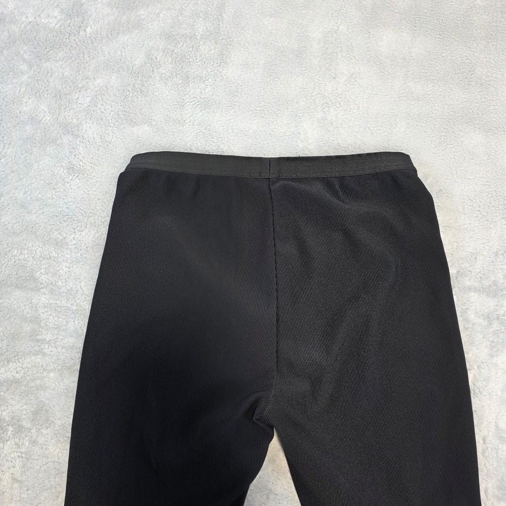 BCBGMAXAZRIA‎ Women Small Black Leggings Faux Leather Ribbed Panel Moto - Picture 10 of 10